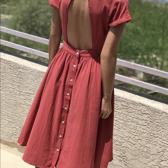 Red Boutique Backless Open back Dress Small $188 - Picture 2 of 9